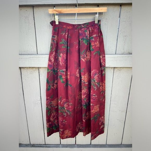 Abercrombie & Fitch Floral Maxi Skirt - Red and Green - Picture 7 of 10